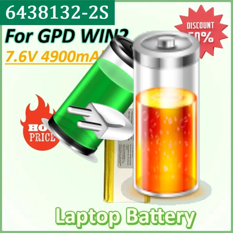 

6438132-2S 7.6V 4900mAh Laptop Battery for GPD WIN2 WIN 2 Handheld Gaming Laptop in stock High Quality Batteries