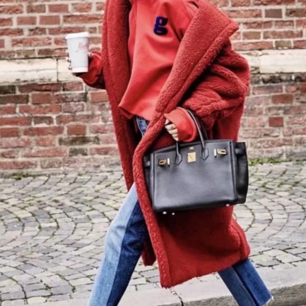 11 colores caramelo solapa de invierno peluda peluda piel sintética abrigo largo de peluche mujer Shearling chaqueta larga mullida X mantener caliente prendas de vestir exteriores