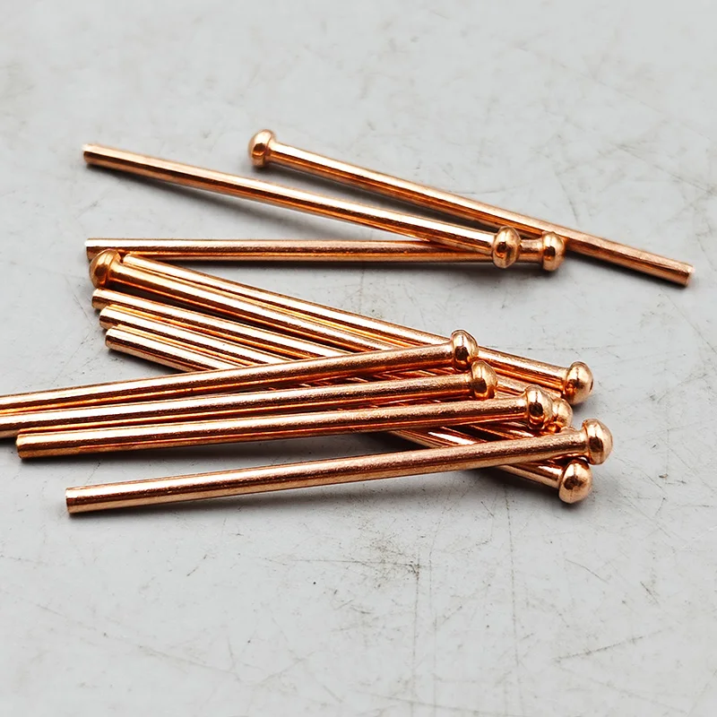 Stud Welder Pins Car Body Dent Repair Stud Welding Nails Copper Coated Spot Welding Tool Diameter 2.5mm X Lenth 50mm
