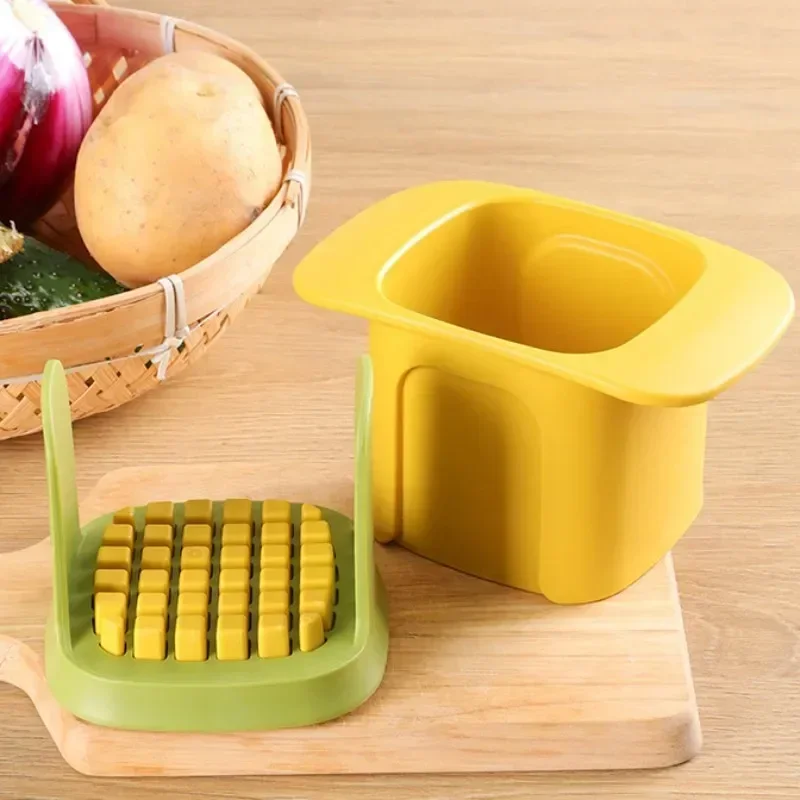 Picadora de verduras multifuncional, cortador de patatas fritas en cubitos de cebolla a presión manual, utensilio de cocina, rebanador de pepino, herramientas de cocina