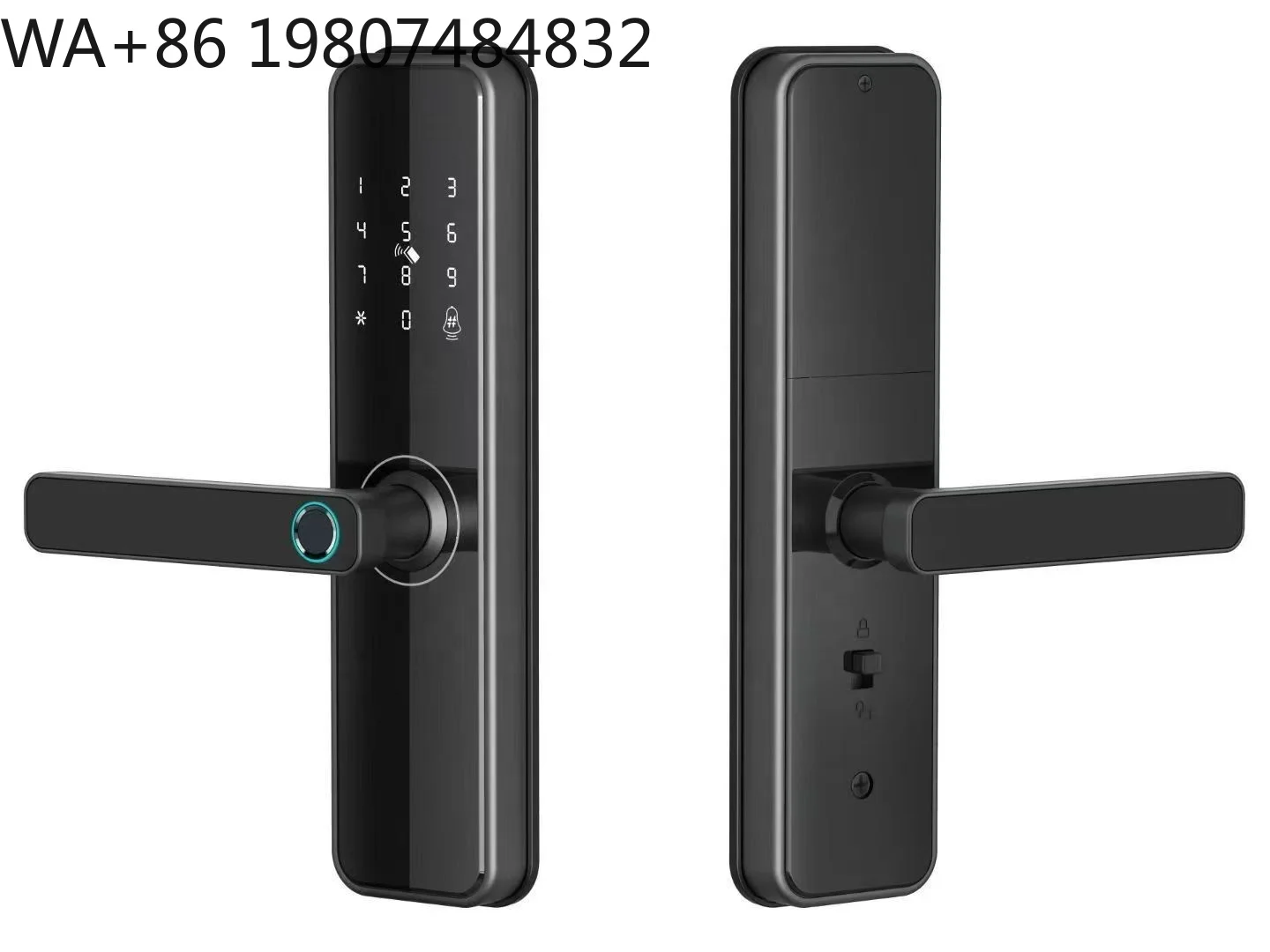 South America Popular WiFi Smart Door Lock Fingerprint Digital Password IC Card Unlock Brazil Chile Wholesale  Lock