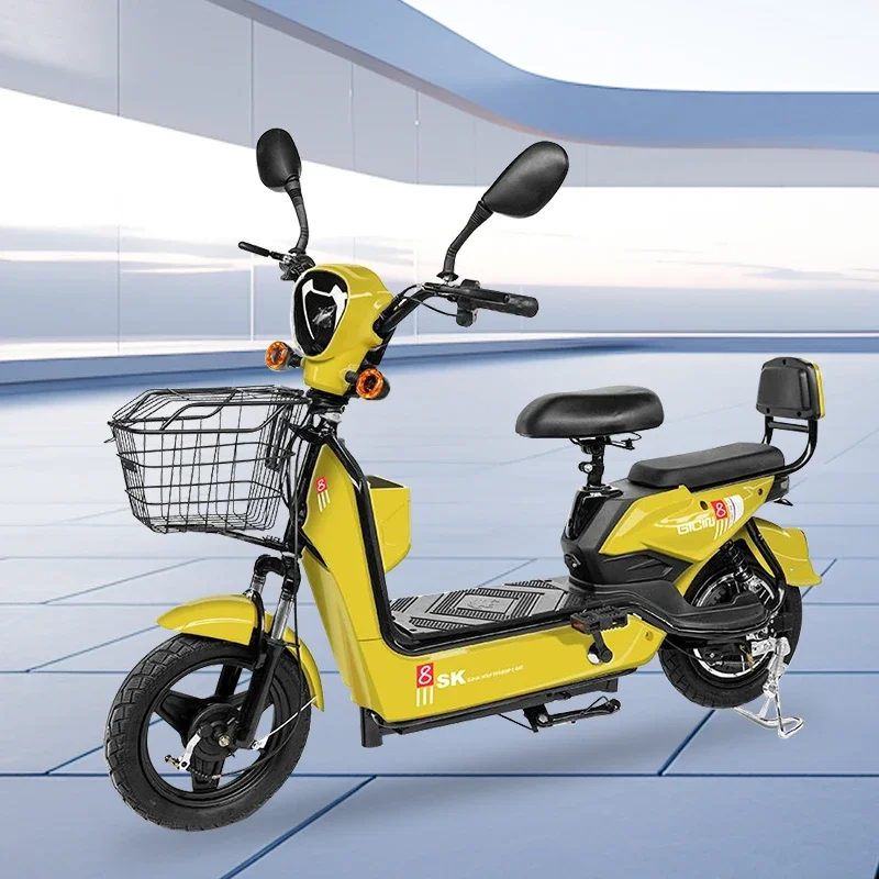 Ready to Ship Very Cheap New Model Adults Yellow Scooter Dropship Men Electronic Chopper Motorcycle Electric Bicycle  for Sale