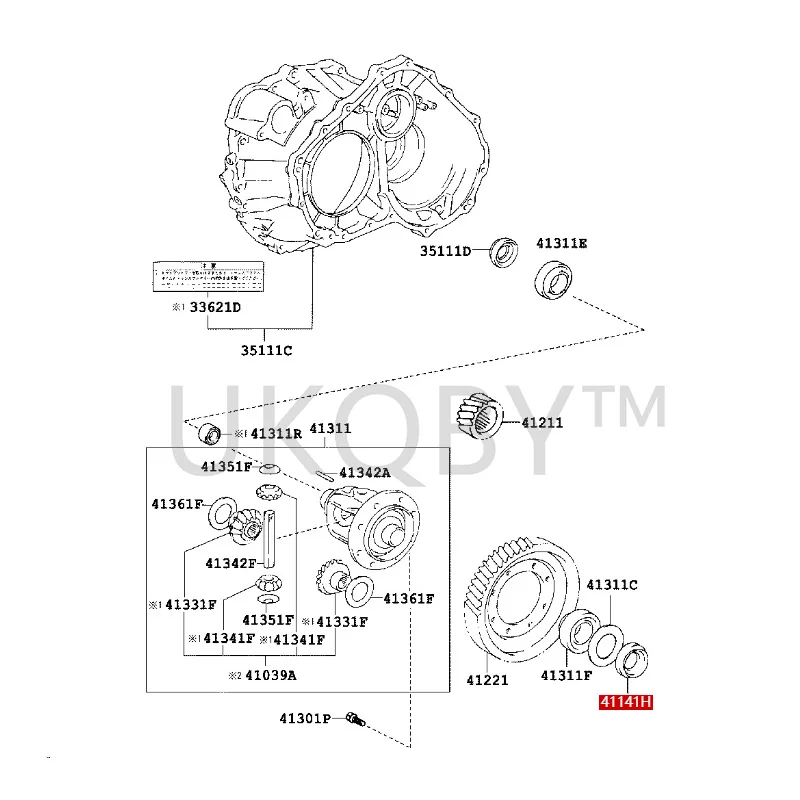 9031150037 9031150052 To yo ta highlander  RAV4 Elfa Oil seal (for differential side bearing retainer)