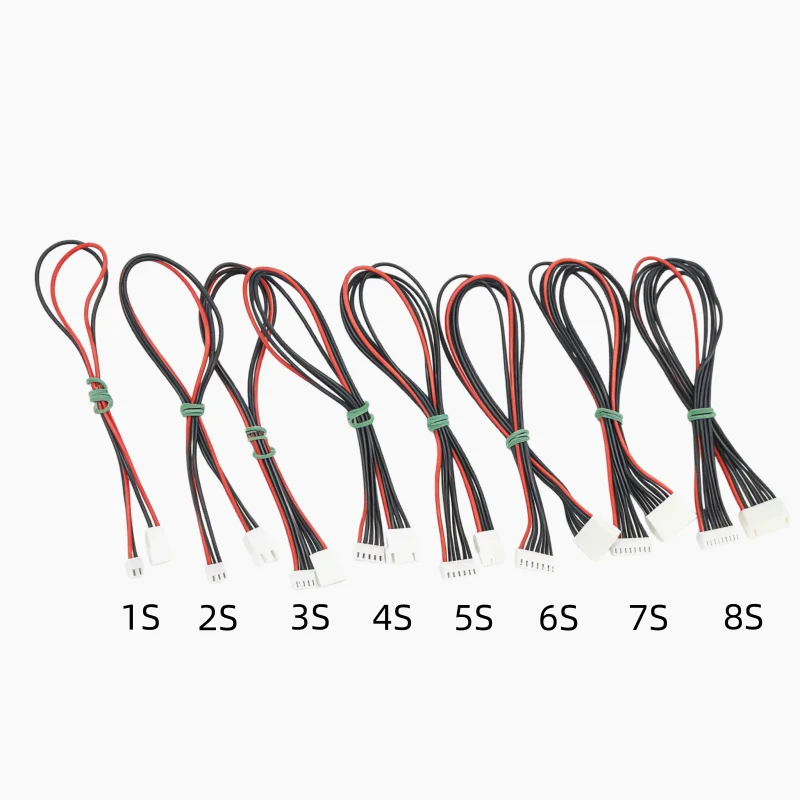 5pcs/lot 1s 2s 3s 4s 5s 6s 7s 8s 30cm 22awg Lipo Balance Wire Extension Charged Cable Lead Cord For Rc Lipo Battery Charger