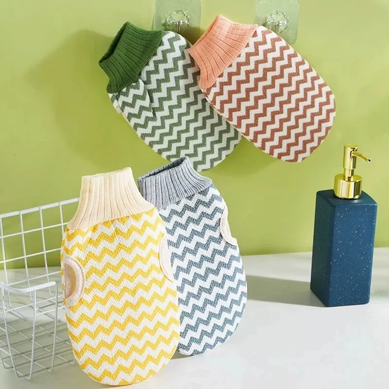 1/3 Pcs Double Sided Adult Coarse Sand Scrubbing Towel Solid Color Scrubbing and Exfoliating Gloves Under Mud Artifact