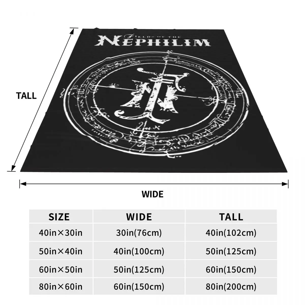 Fields Of The Nephilim Blanket Soft Warm Flannel Throw Blanket Bedspread for Bed Living room Picnic Travel Home Couch