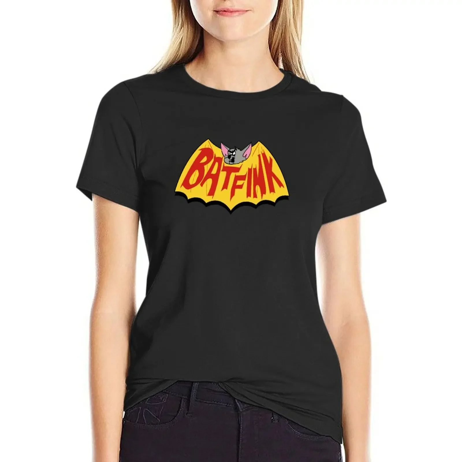 

Batfink - My wings are like a shield of steel! T-Shirt Female clothing plain blacks vintage white t-shirt dress for Women sexy