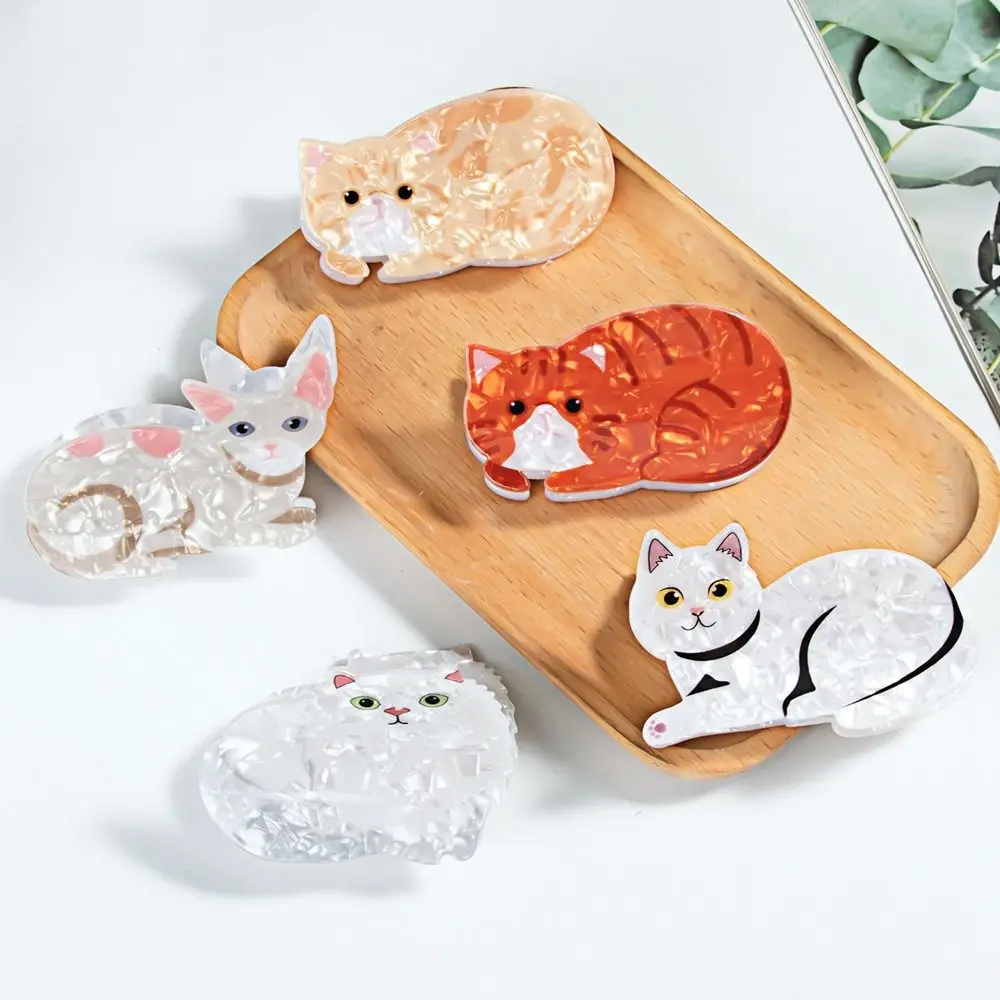 

Y2k Animal Cat Hair Claw Personalized Cartoon Hair Clip Headdress Acrylic Female