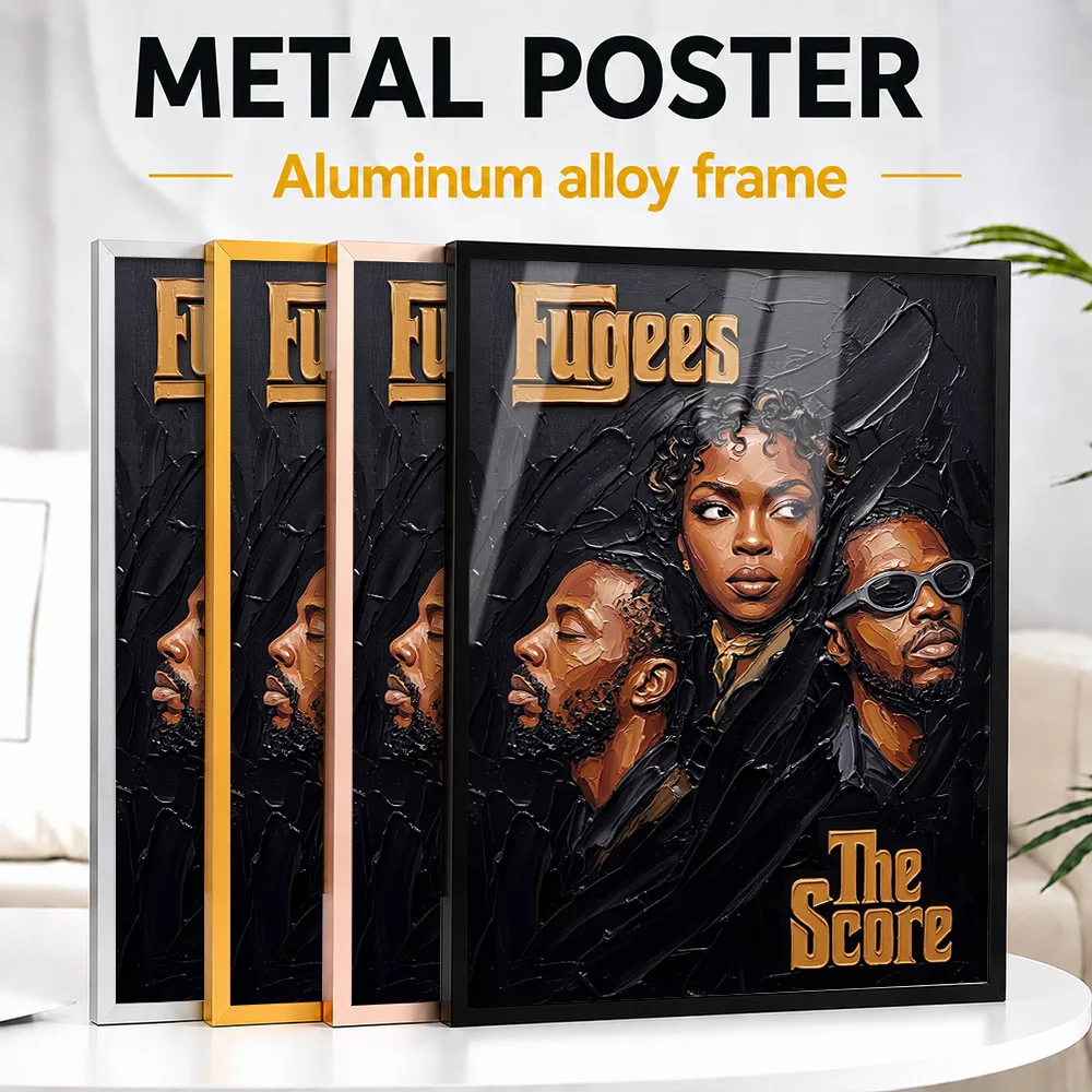 Fugees The Score Album Cover Framed Metal Print Customized Recording Tribute Wall Art Designed For Room And Vinyl Collectors