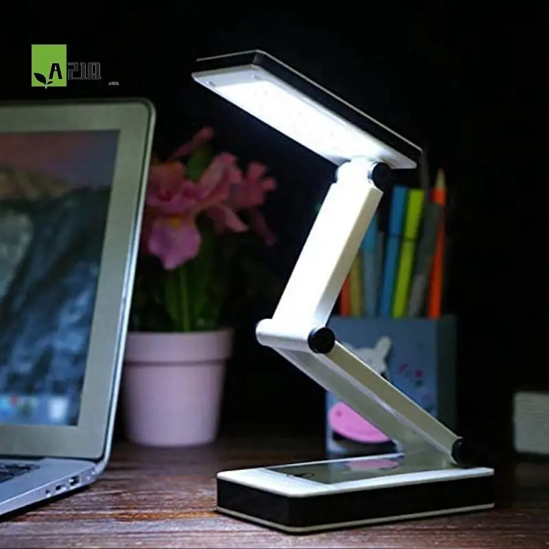 

A21Q -Super Bright COB LED Portable Desk Lamp Foldable Press Sensitive Control Battery And USB Powered (No Battery)