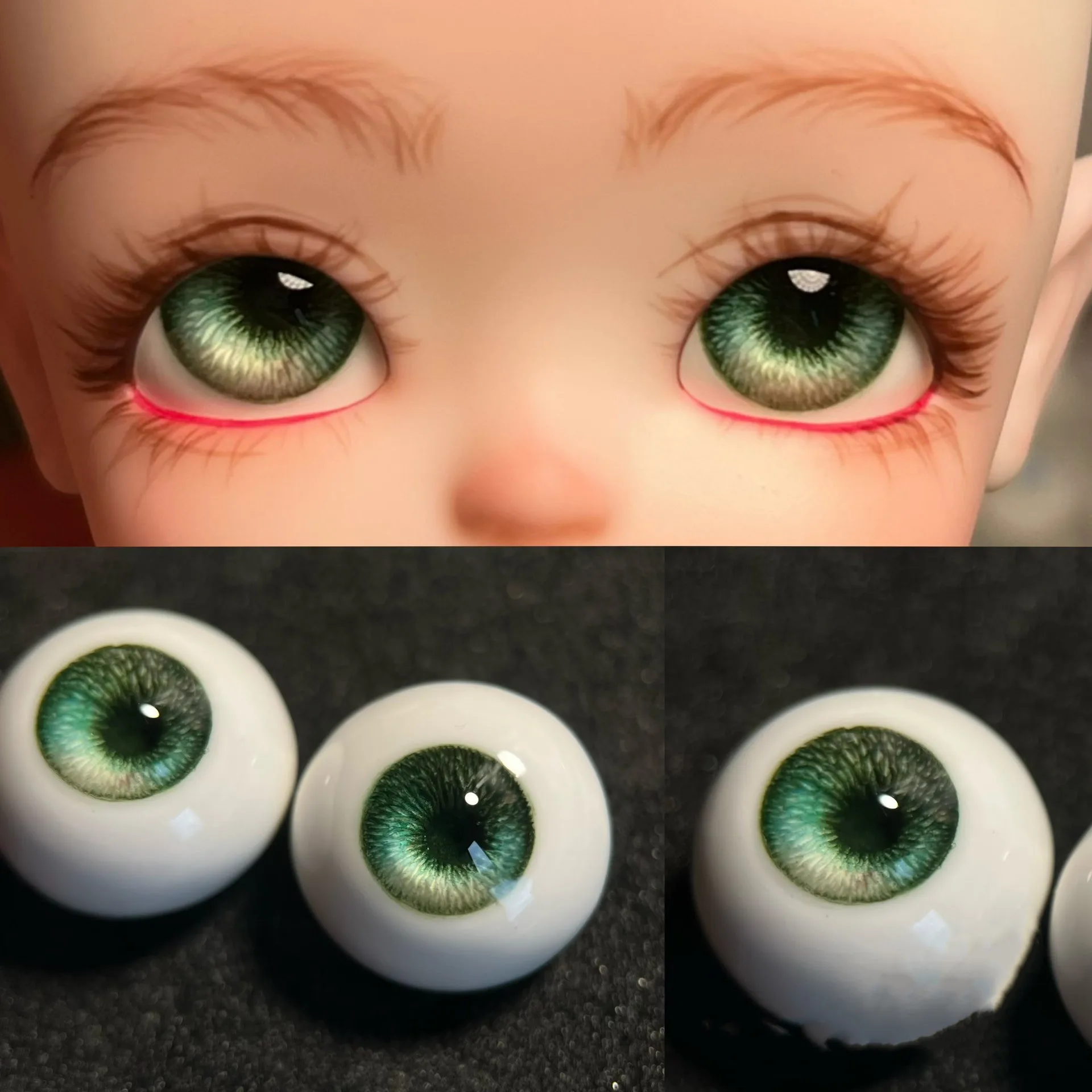 Doll Accessories 1/2 BJD Safe Eyeball “Vortex” 18mm 20mm 22mm 24mm 26mm 28mm 30mm 32mm 34mm 36mm Doll Craft Eye Free Shipping