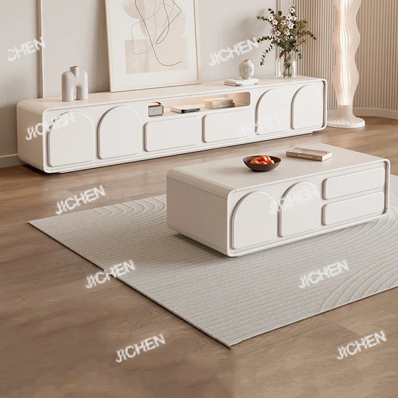 JC-mesa de Tv de moda para ahorrar espacio, decoración Interior de habitación de gran tamaño, soportes de Tv europeos estéticos, Muebles relajantes para salón y Suite