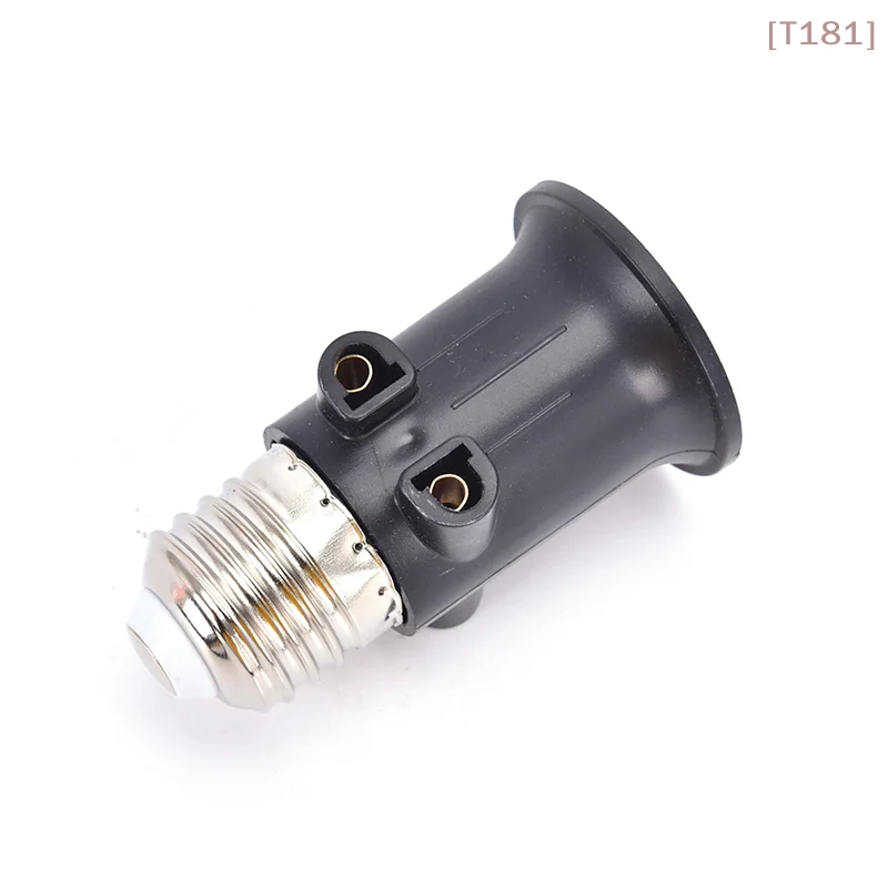 

[E] PBT Fireproof E27 Bulb Adapter Lamp Holder Base Socket Conversion with EU Plug