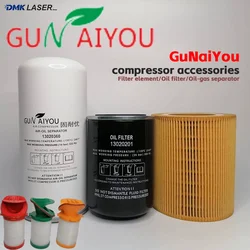 GuNaiYou Air Compressor 11-15KW Parts Precision Filter Cartridge GNY015AO AX AA Oil Filter Oil-gas Separator Air Filter Element