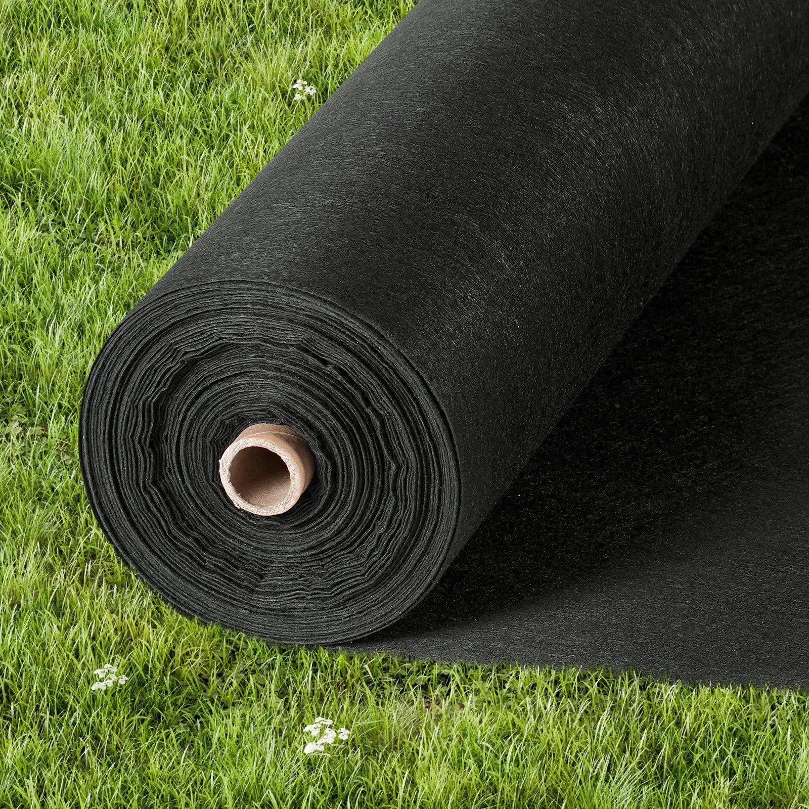 

4x100ft 8oz Premium Non-Woven Permeable Fabric Long-Term Erosion Control Sturdy Ground Cover for Gardening Applications