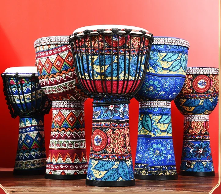 African Drum Fabric Handdrum 8.5 Inch 10 Inch Professional Instrument