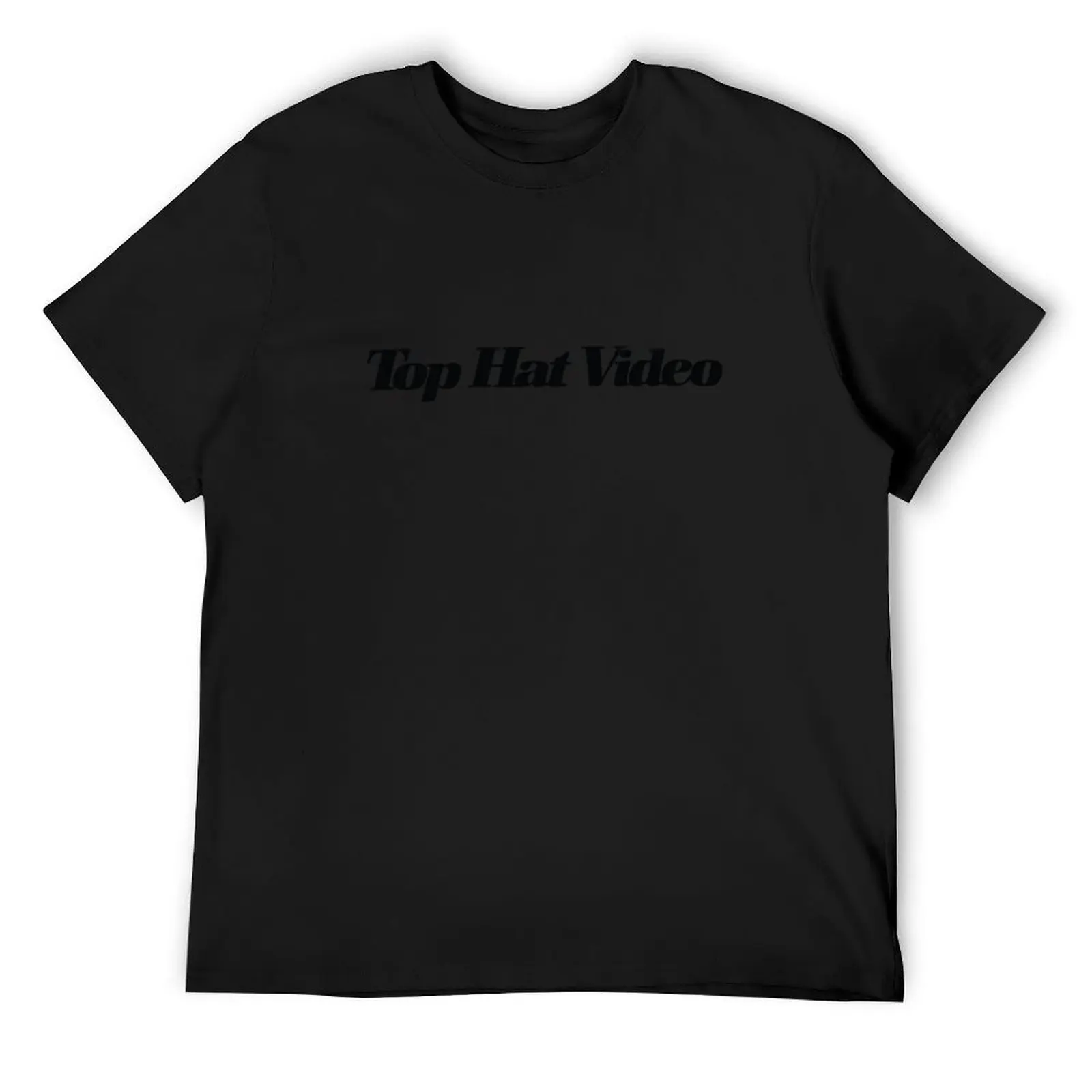 Original Top Hat Video Text Logo T-Shirt sports fans Blouse luxury clothes men