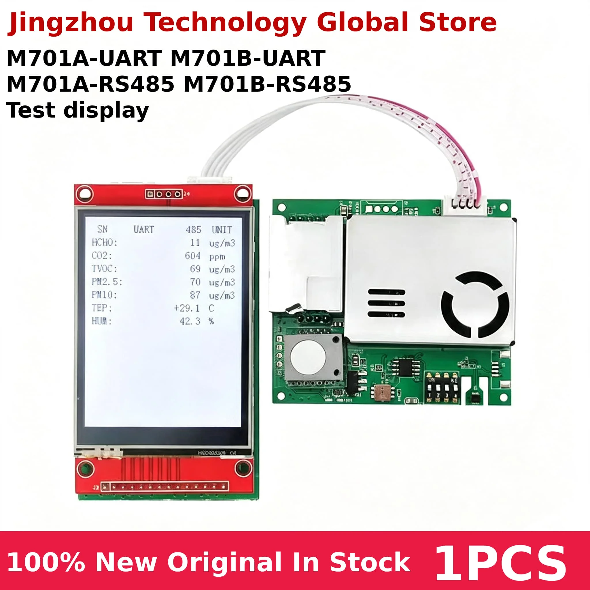 1PCS M701 Multi-in-One Sensor Module for CO2, PM2.5, PM10,CH2O, TVOC, Temperature, Humidity Detection UART Output
