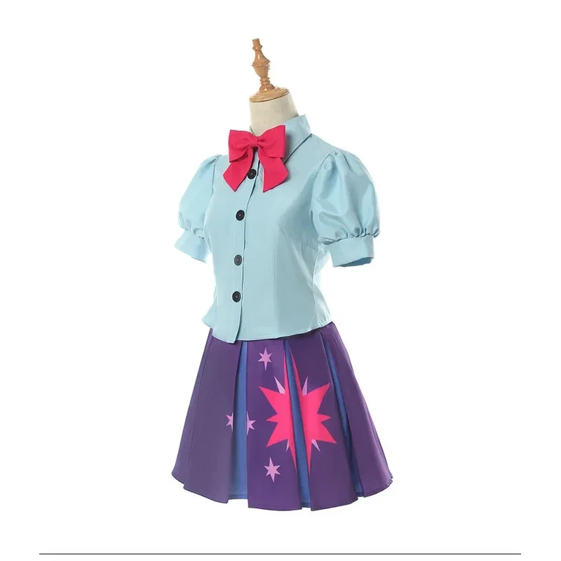 Disfraz de Twilight Sparkle para adultos, vestido humano, traje rosa para Halloween, Carnaval, uniforme para mujeres y niñas