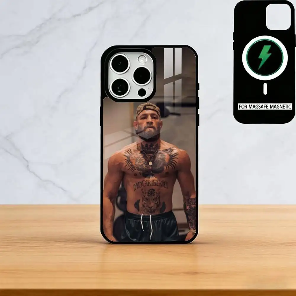 Conor McGregor Boxing Phone Case For iPhone17,16,15,14,13,12,11 Plus,Pro Magnetic with Magsafe Wireless Charging
