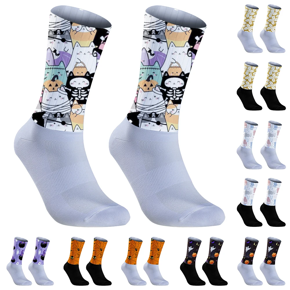 Chaussettes de sport professionnelles sans couture coordonnantes, respirantes, de haute qualité, pour vélo, sports de plein air, cyclisme, nouvelle collection 2024