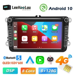 LeeKooLuu 2 Din Android Car Radio GPS Multimedia Player Carplay for VW Volkswagen Passat B7 B6 Golf 5 6 Touran Polo Tiguan Jetta