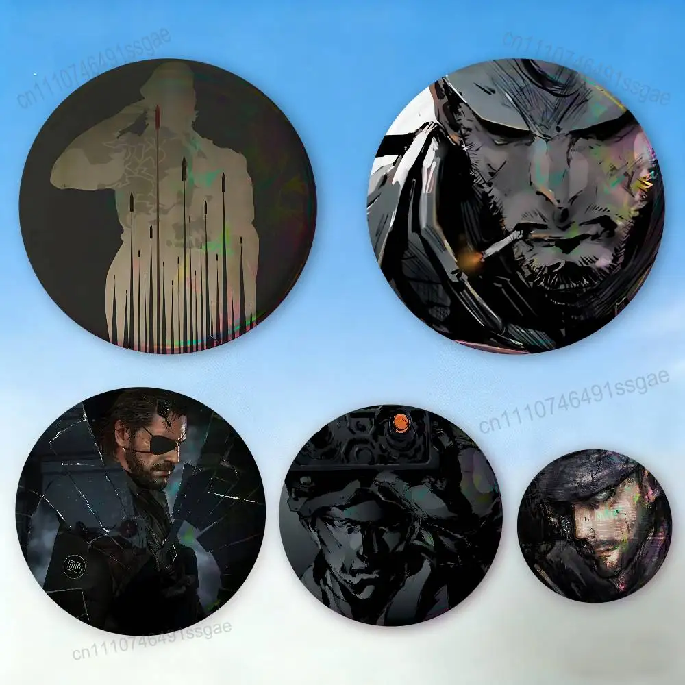M-Metal Gear Solid MGS Badges,Cartoon,Art, Brooches, Pins, Tin Props, Christmas Gifts, Birthday Gifts