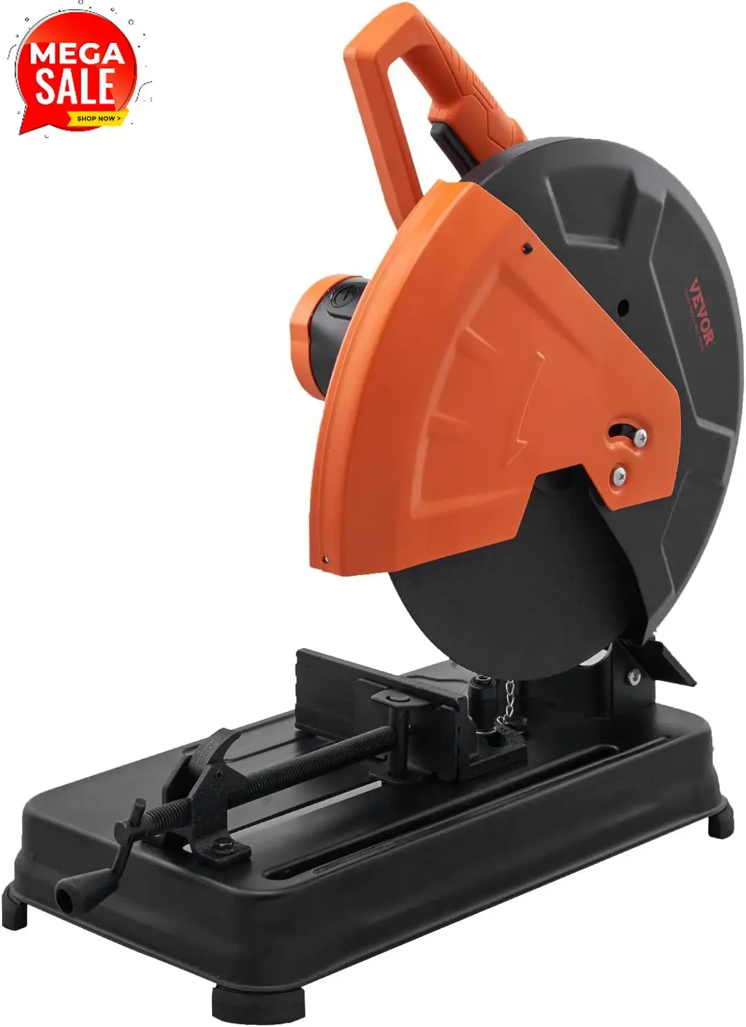 Abrasive Chop Saw, 14in / 35cm Blade, 2300W 3600RPM Steel Cutting Machine, 0-45Degrees Adjustable Angle Miter Saw for Cutting Me