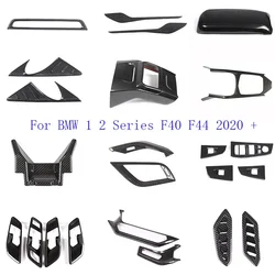For BMW 1 Series 2 Series F40 F44 2020-25 ABS Carbon Fiber Style Auto Glass Lift Frame Decorative Cover Interior Accessories LHD