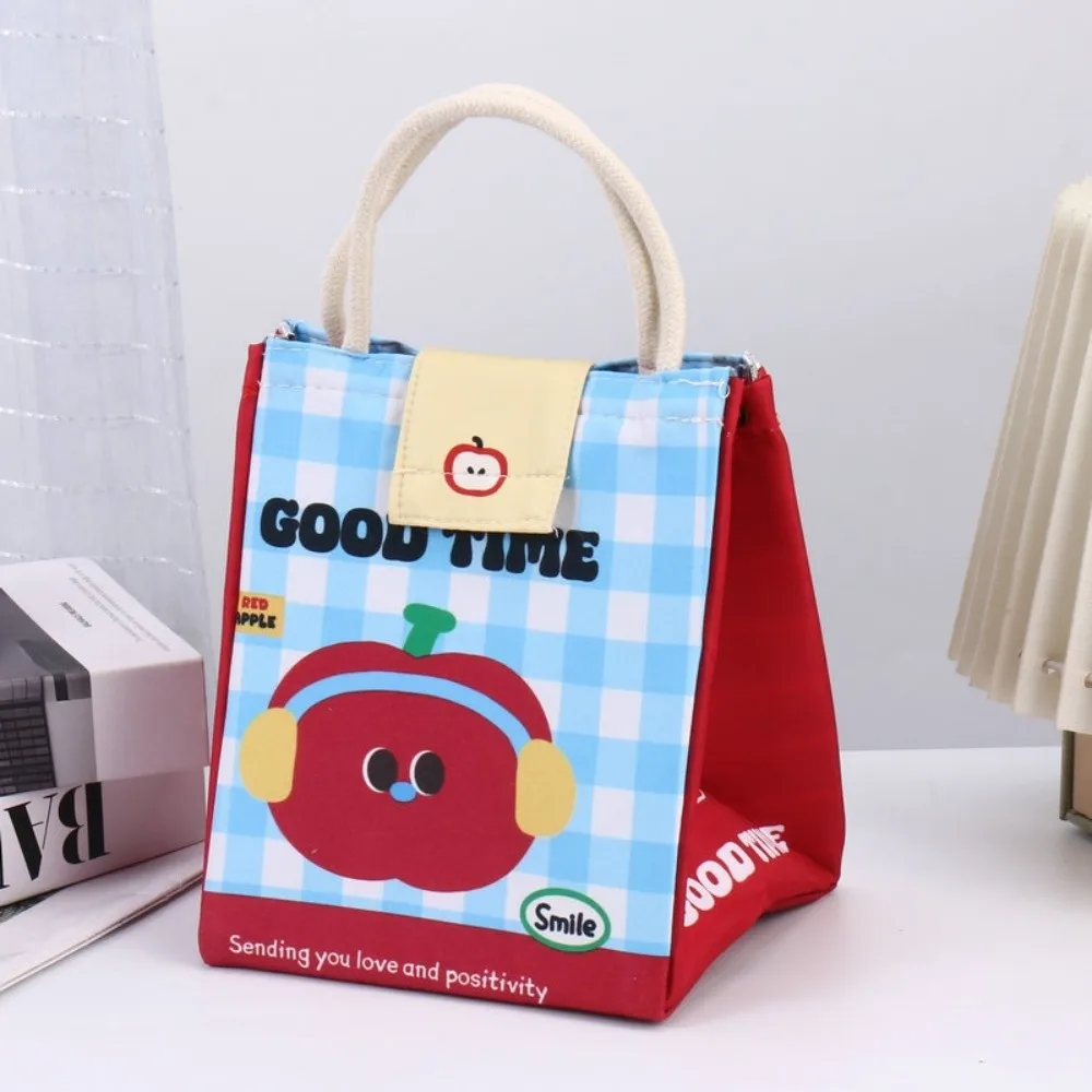 Large Capacity Insulated Lunch Bag Insulated Design Thicken Cooler Lunch Box Cute Cooler Function Picnic Bag School Use