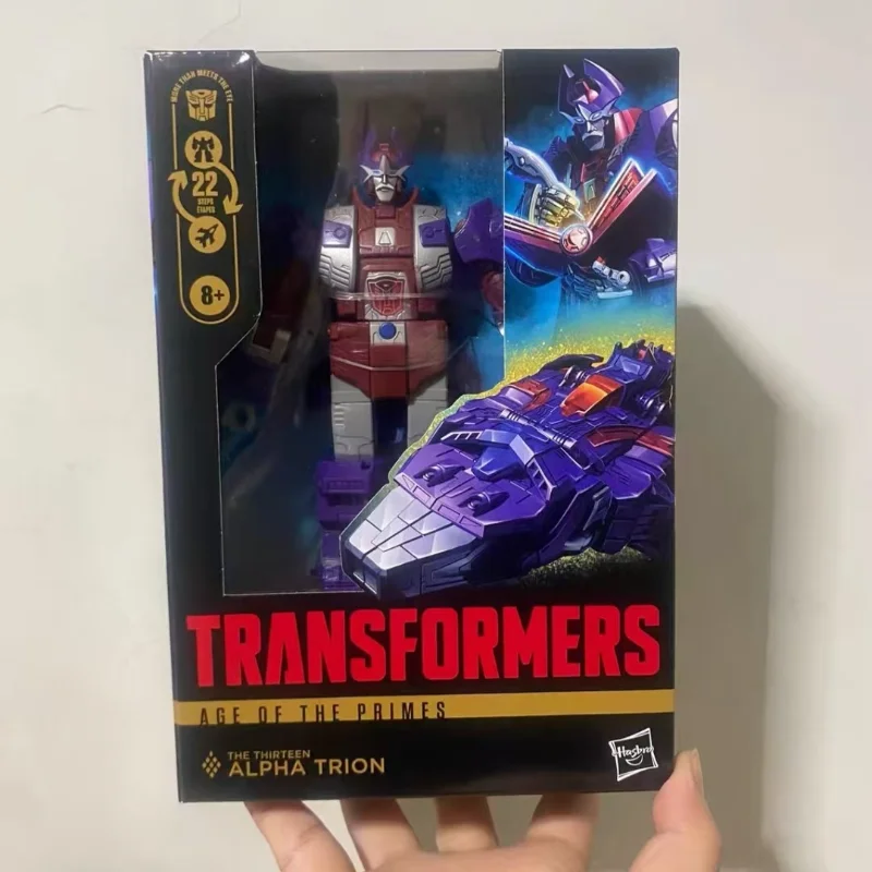 ของเล่นหุ่นยนต์ทรานส์ฟอร์เมอร์ของแท้ใหม่เอี่ยม อายุแห่งไพรม์ วี-อัลฟ่า ไตรออน G1 ฟิกเกอร์แอคชั่นจากภาพยนตร์การ์ตูนอนิเมะ โมเดลขยับได้ ของขวัญ