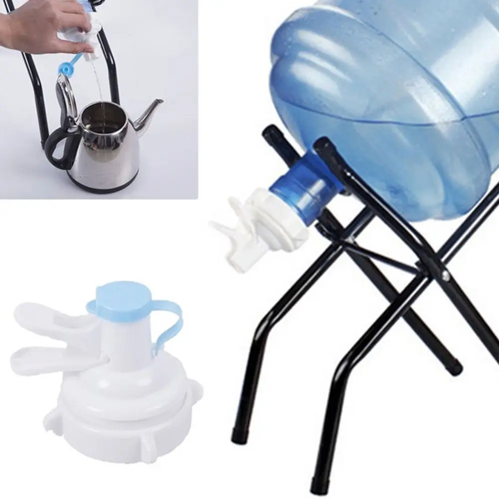 Manual Operated Dust Proof Cap Water Bucket Camping Sport Bucket Accessories Drinking Tools Dispenser Pump Water Bottle Pump