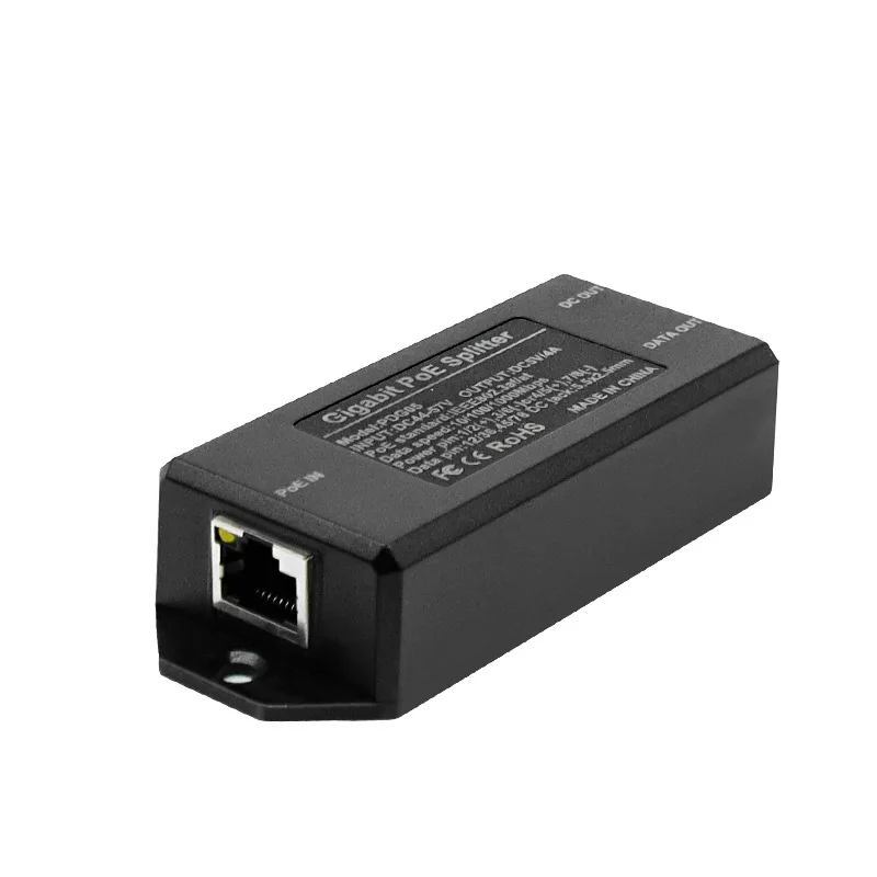 48V To 5V4A Gigabit POE Injector Type-C IEEE802.3AF/AT PoE Adapter for IP Camera