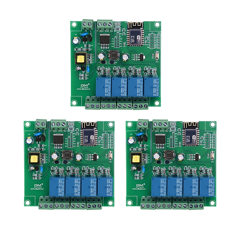 diymore 1/3 stücke ESP8266 Drahtlose WIFI Relais Modul 4-Kanal ESP-12F Entwicklung Bord AC/DC 5V/7-28V/5-80V E-WeLink APP Fernbedienung 4