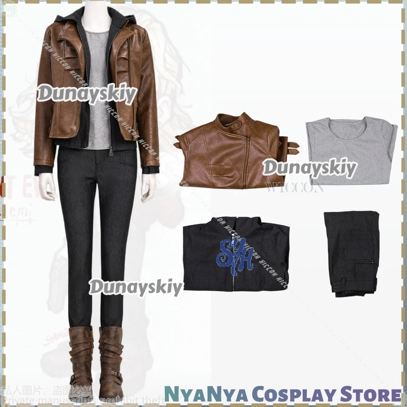 Grace Cosplay juego de terror 9 Anime ssipantalones Punk del desierto zapatos Y2K uniforme de moda Retro pelucas actividad de fiesta de Halloween Cos