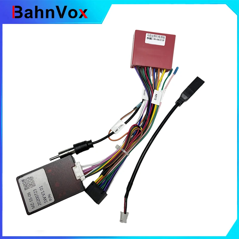 Bahnvox Wiring Harness 16 PIN Canbus Box MZ-SS-06 Adapter For Mazda 2/3/5/6/7/8/CX-7/RX-8 Android Car Radio Cable