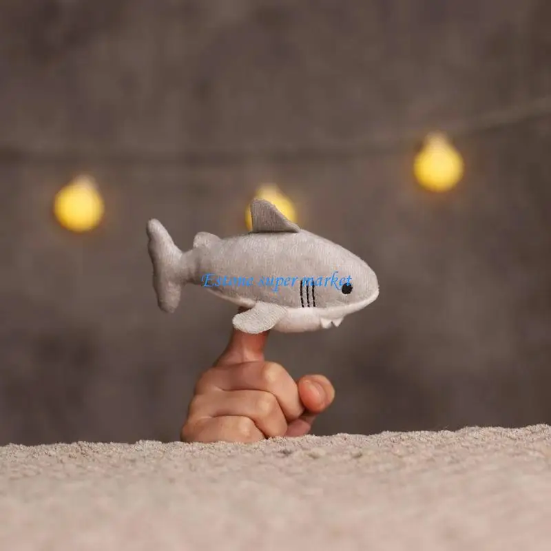 090B Cartoon Plush Animals Puppets Mini Fince Figuras Toy Kids Educational Toy