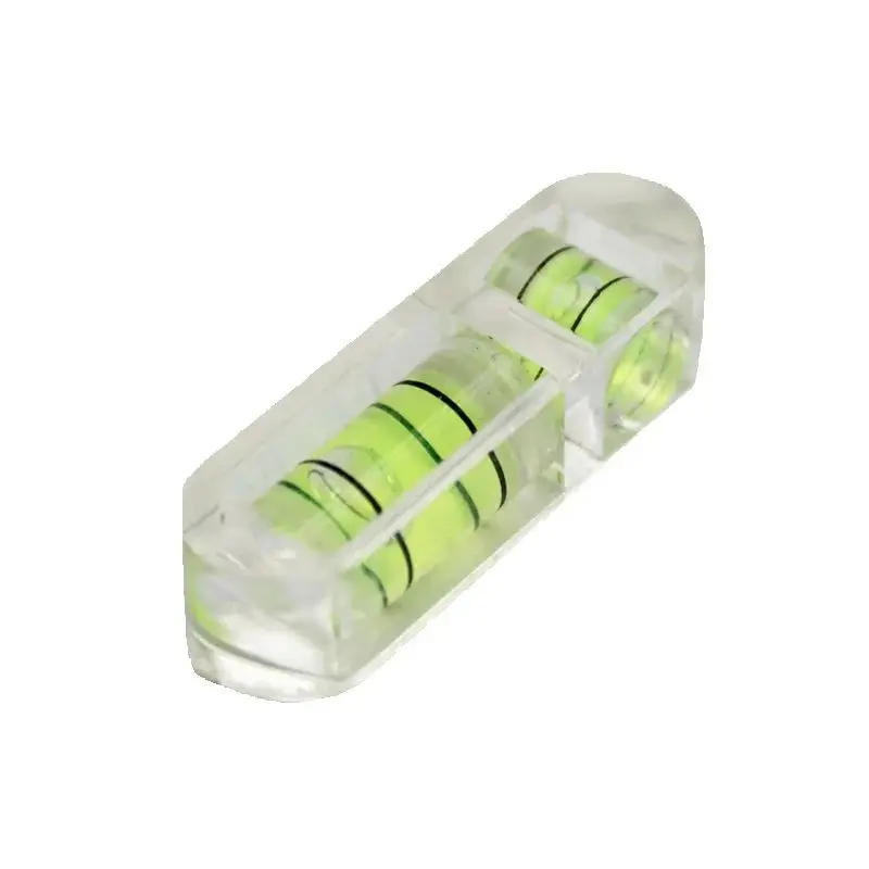 HACCURY Acrylic Spirit Level Bubble Mini T type green Bubble Level for measuring Instrument tool 29.5*8.8*7.3mm