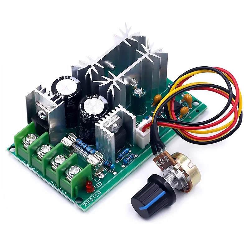 DC 10-60V Motor Speed Control Regulator PWM Motor Speed Controller Switch 20A Current Regulator High Power Drive Module