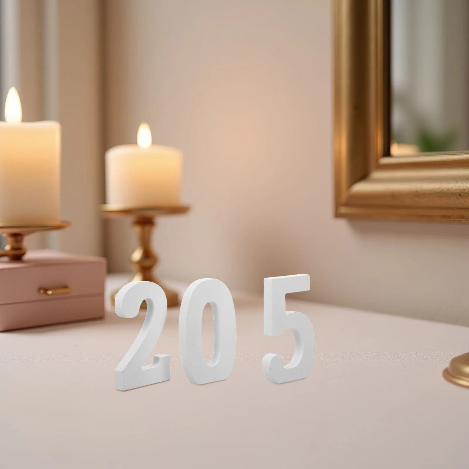 

3pcs Wooden Number Decorations For Birthdays Unfinished White Wood Numbers For Diy Craft Party Wall Decor Rustic Home Craft