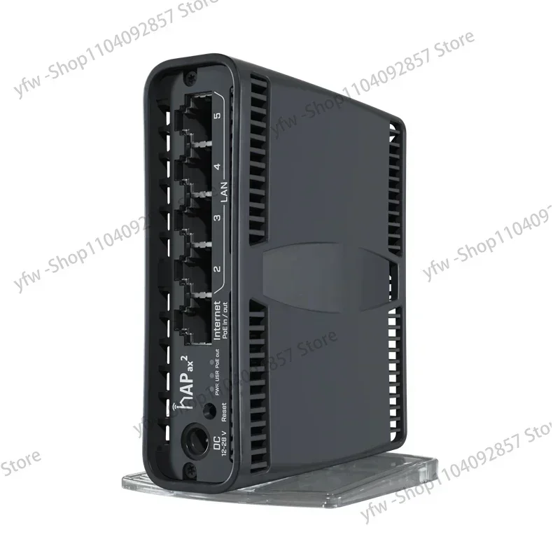 C52iG-5HaxD2HaxD-TC 1.8Gbps AX1800 WiFi 6 Router hAP ax² PoE-in & PoE-out 802.11ax WPA3 5x10/100/1000 Ethernet Ports