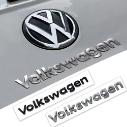 1pcs ABS Chrome Sticker Car Trunk Letter Logo Badge Sticker Decal For Volkswagen VW Polo Tiguan Golf 4 Passat Jetta Touran GTI