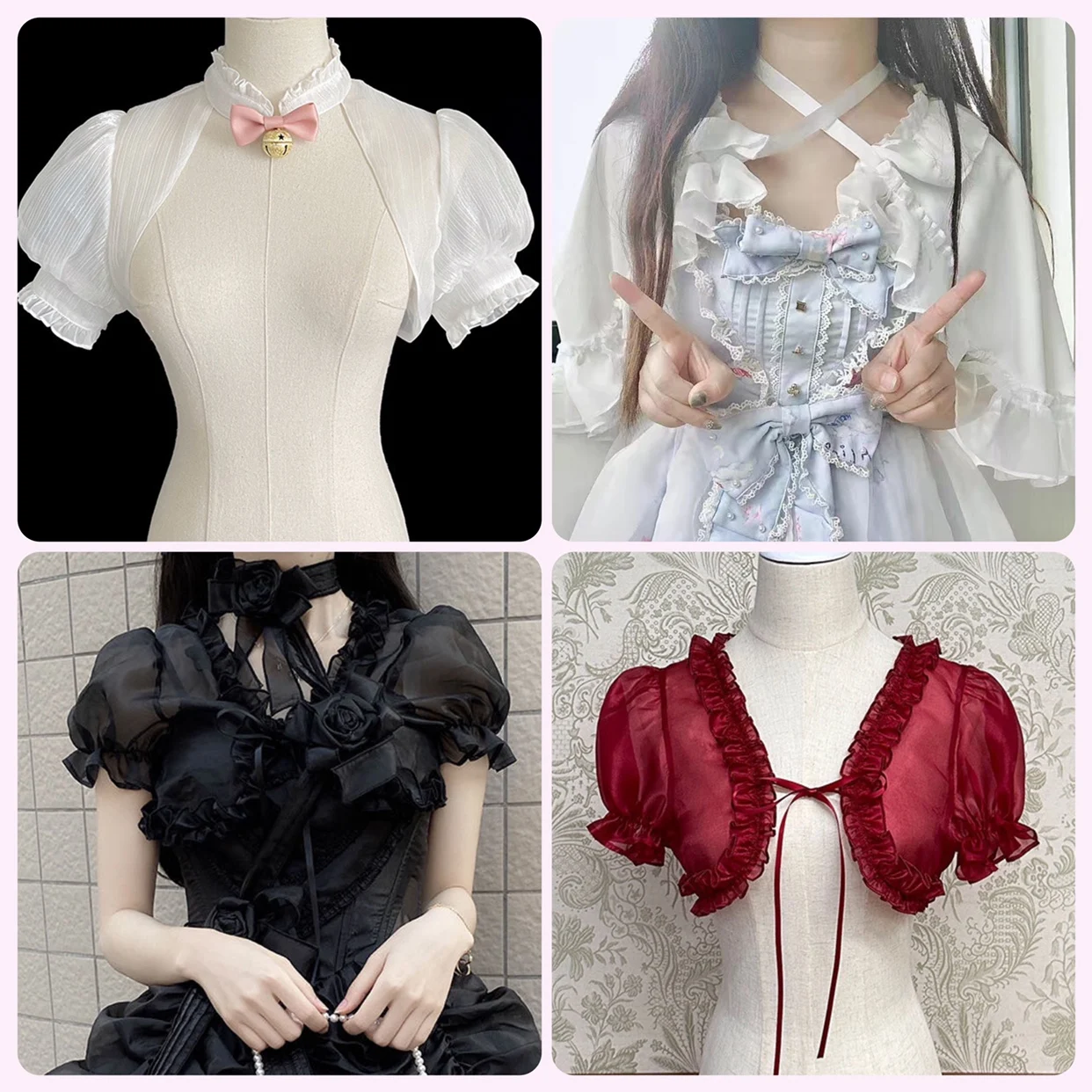 

Sweet Lolita Sle из полиэфирного волокна, защита от солнца, женское модное шифоновое пальто с кружевной отделкой и кондиционером