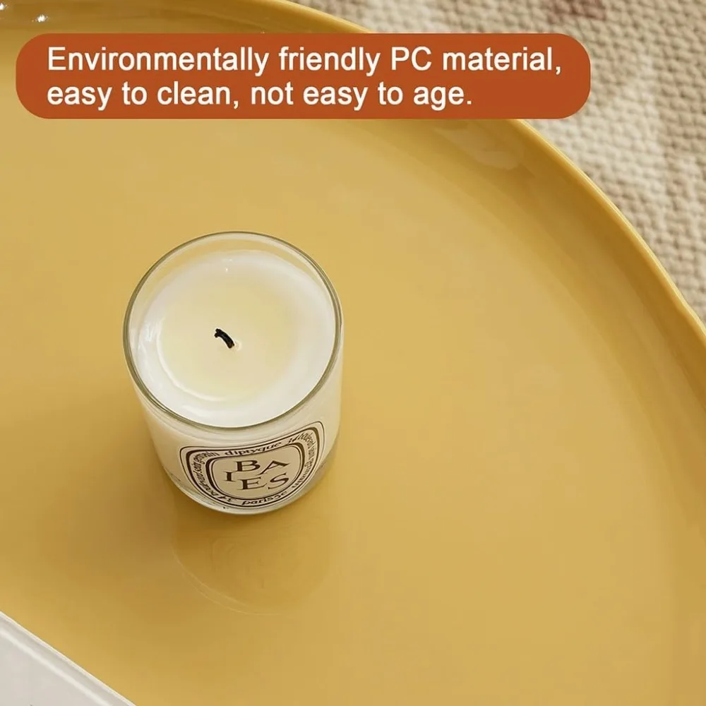 Comodino contemporaneo in materiale PC, comodino minimalista con ripiani aperti, divertente tavolino a forma di fungo, rotondo compatto