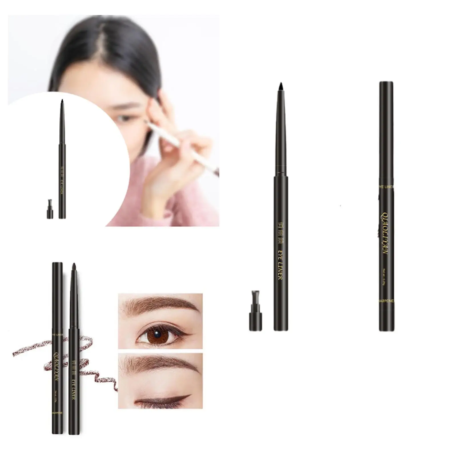 Twist up Pencil Eye Liner Eye Liner Sweatproof Waterproof Gel Eyeliner