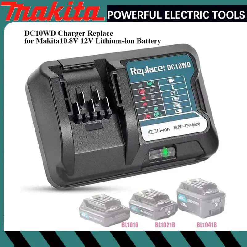 

Зарядное устройство Makita DC10WD BL1015 для аккумуляторов 10.8V 12V BL1016 BL1021B BL1041B FD05 DT03 RJ03Z SH02Z PH04Z DC10SB