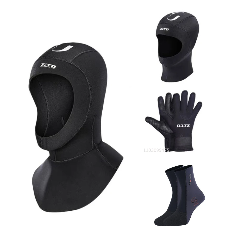 

Шапочка для дайвинга ZCCO из неопрена 3 мм/5 мм, прочная, эластичная, для снорклинга, каякинга, серфинга, каноэ и водных видов спорта