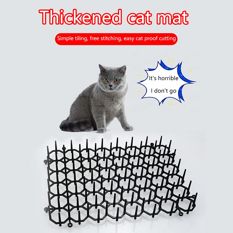 1Pc Cat Mats Anti-Cat Garden Repellent Mat Stimulation Strips Keep Cats Away Safe Plastic Spike Garden Protection Accessories