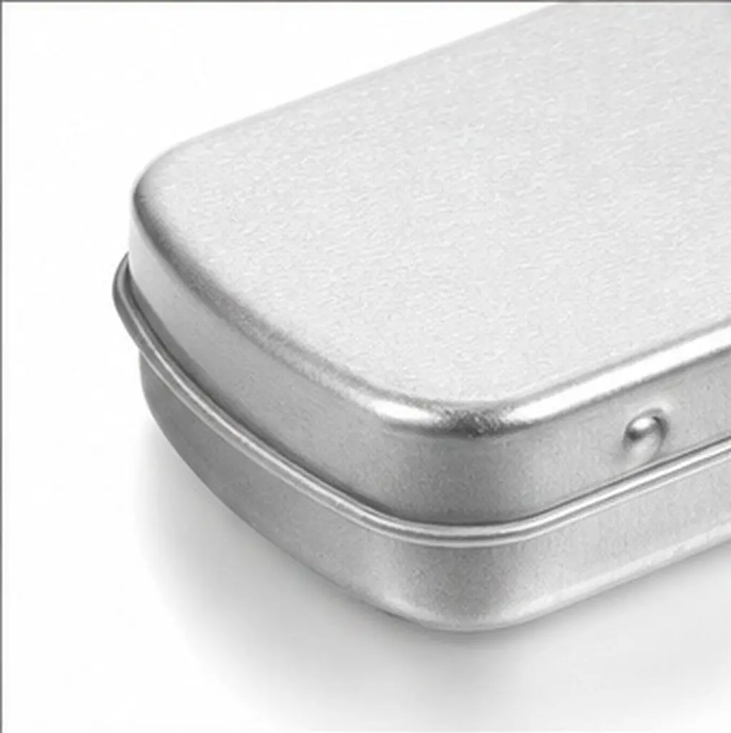 5Pcs Portable Metal Tin Box Compact Iron Storage Container with Sealed Lid for Small Items Beads Earrings Nail Art Tools Jewelry