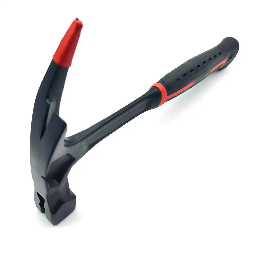 Whole Steel Forged Roofer Hammer Picard Type Single Claw Hammer With Magnetic Nail Starter Pick Roofing Hammer for Roof Works